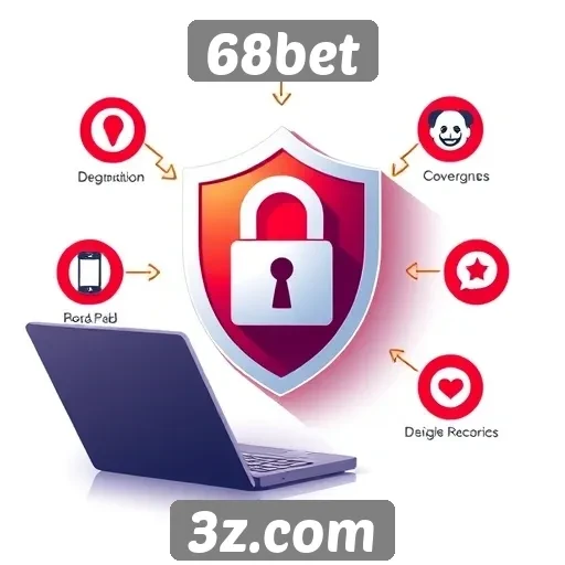 Recursos de segurança no site 68bet